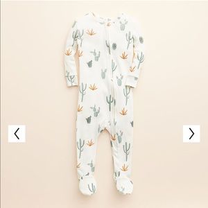 9mo Neutral Cactus Footie Little Baby Co. Excellent Condition.